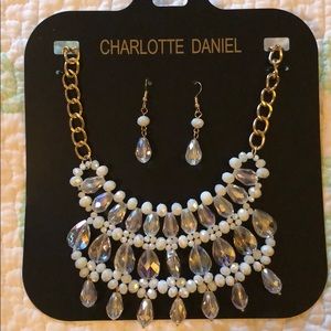 Charlotte Daniel beaded necklace and earring set